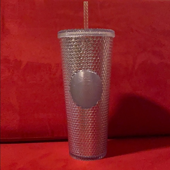 NWT Starbucks Silver Studded Cup